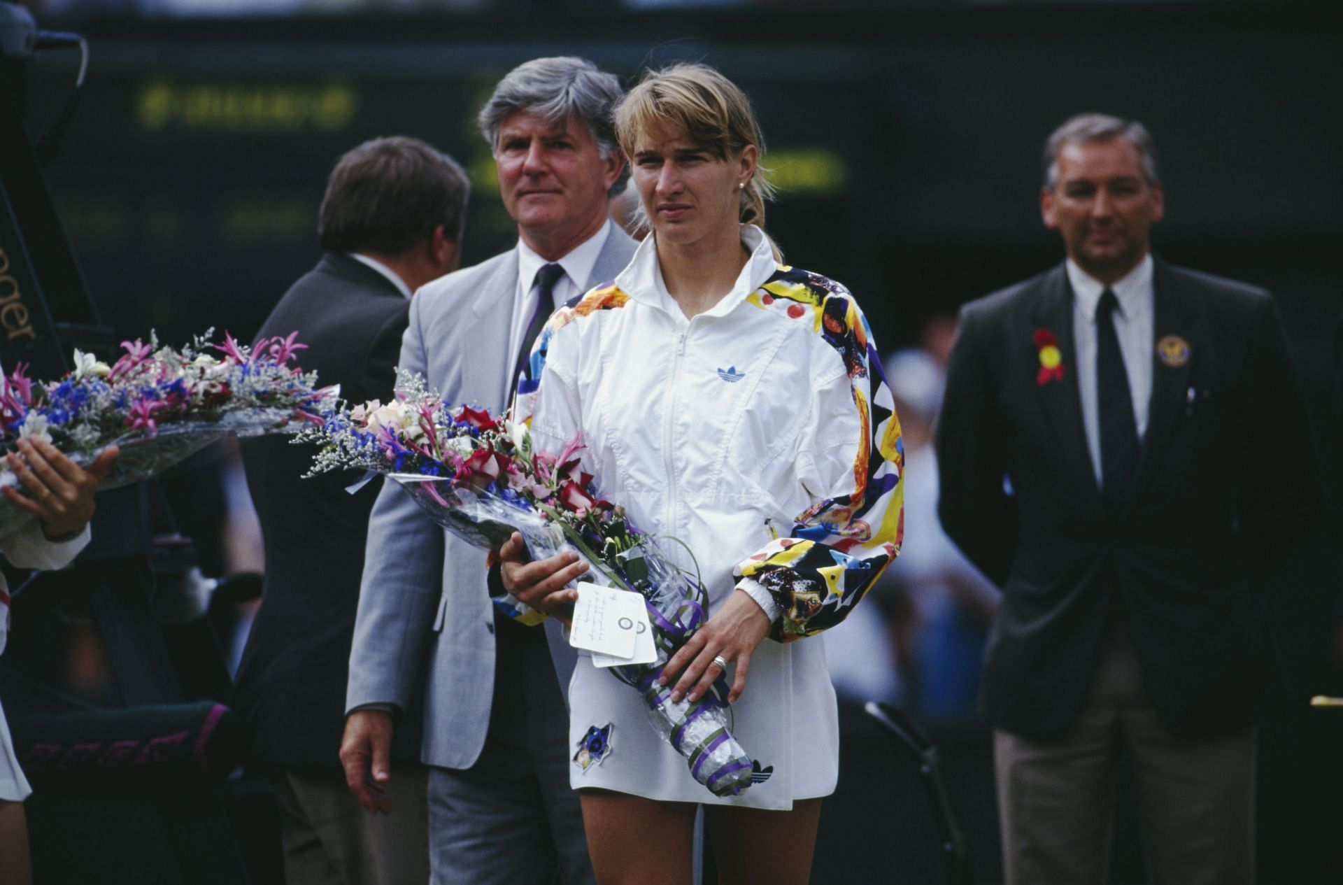Steffi Graf after winning Wimbledon in 1993