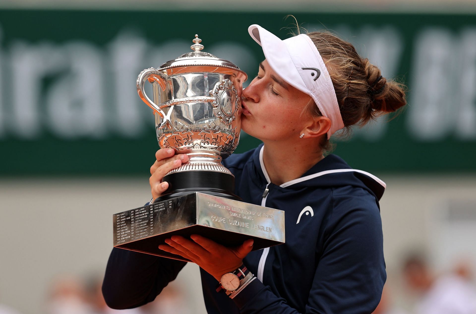 Barbora Krejcikova at the 2021 French Open.