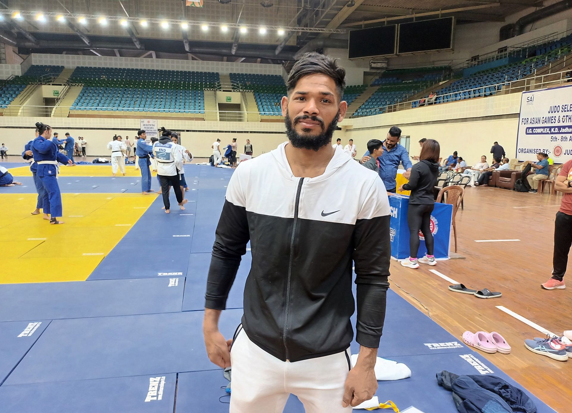 Vijay Yadav, 26 year old Commonwealth Games medalist in judo aims to stay focus in coming months and qualify for the Paris Olympic Games. Photo credit: Navneet Singh