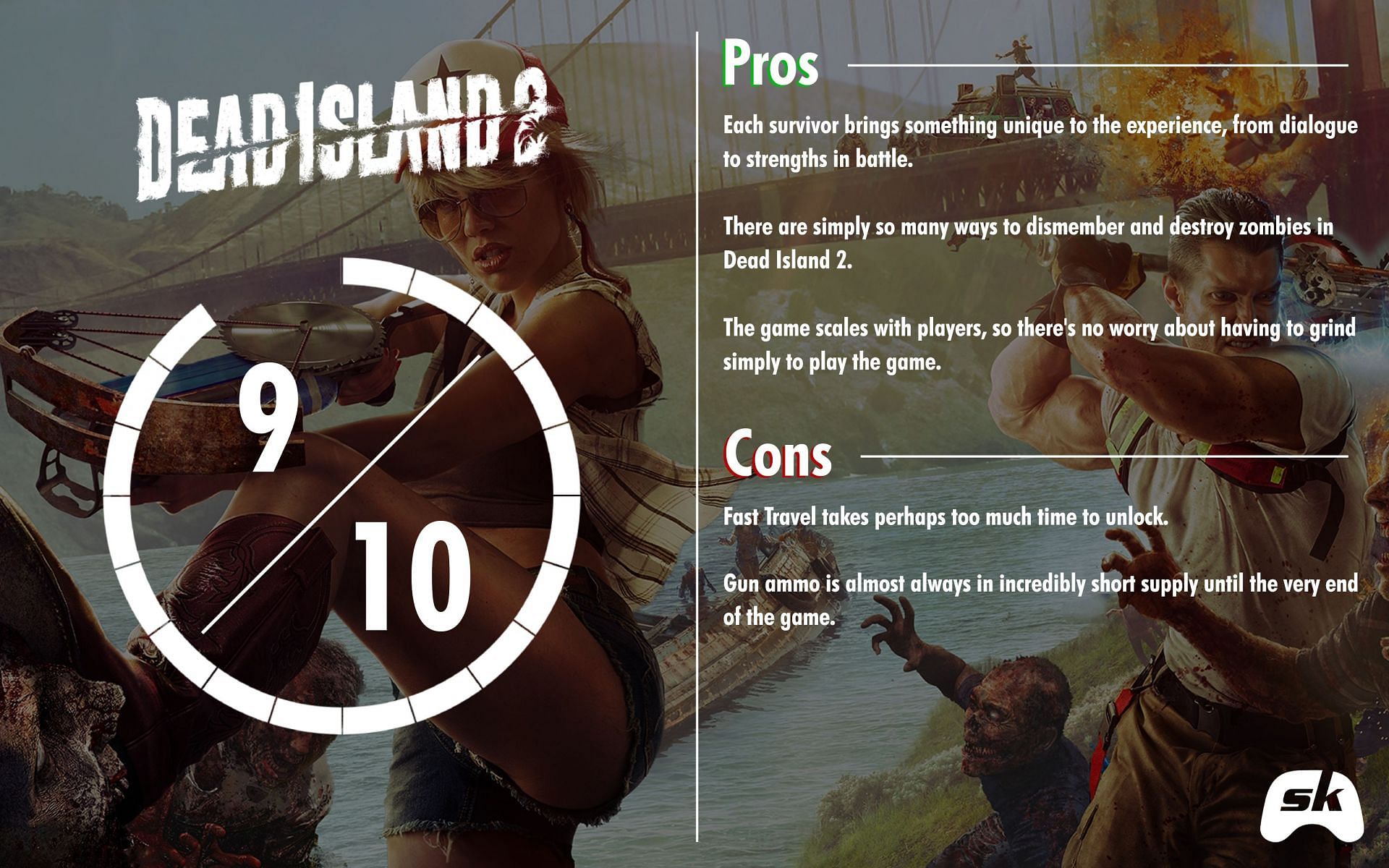 Dead Island 2 won&#039;t let you down if you&#039;re into needlessly violent zombie killing (Image via Sportskeeda)