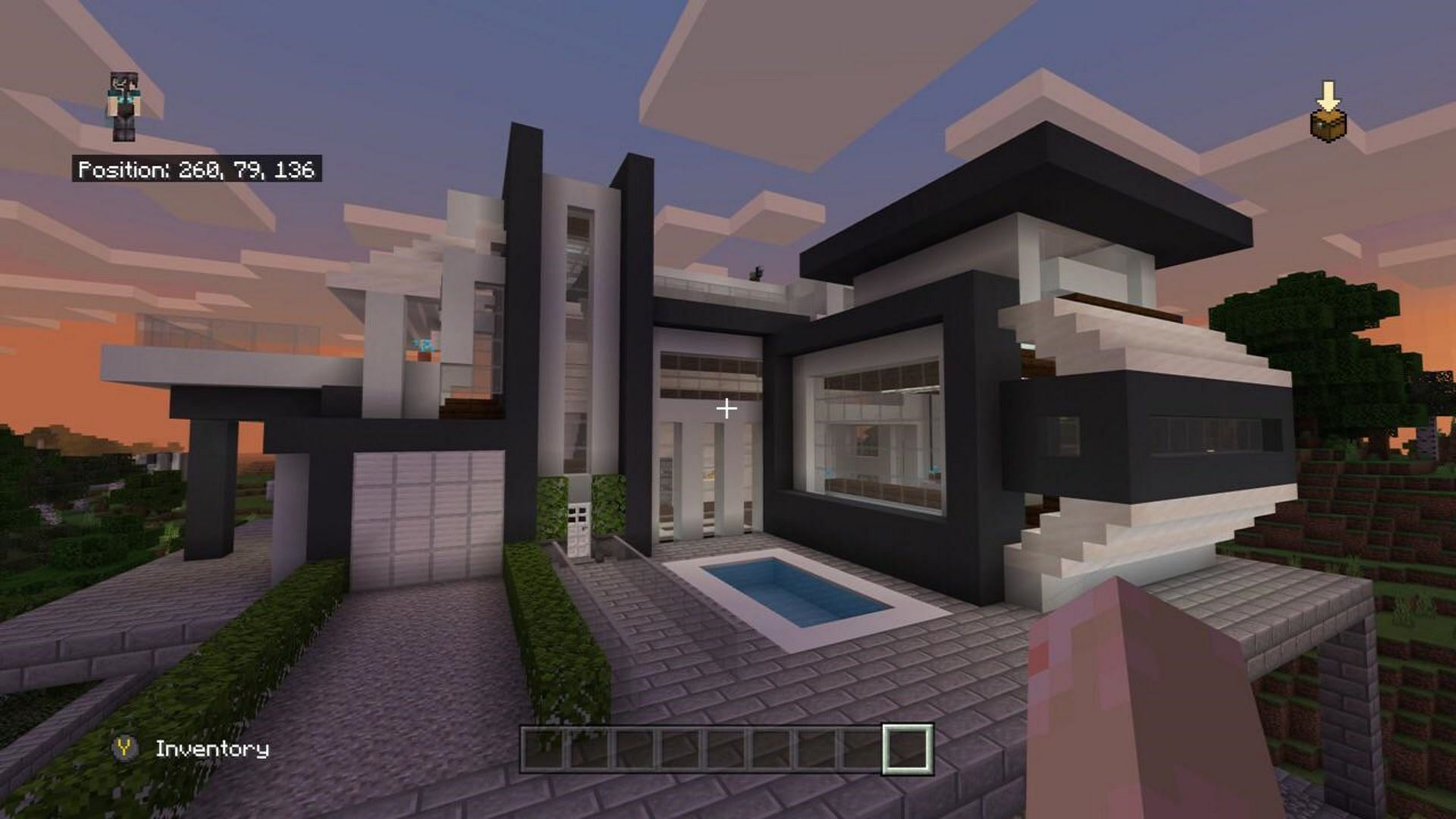 Modern house with clean exterior and interior (Image via Reddit/Gethstar1123)