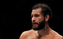PHOTO: Jorge Masvidal receives a jacket after 50 clean tests in the UFC Anti-Doping Program.