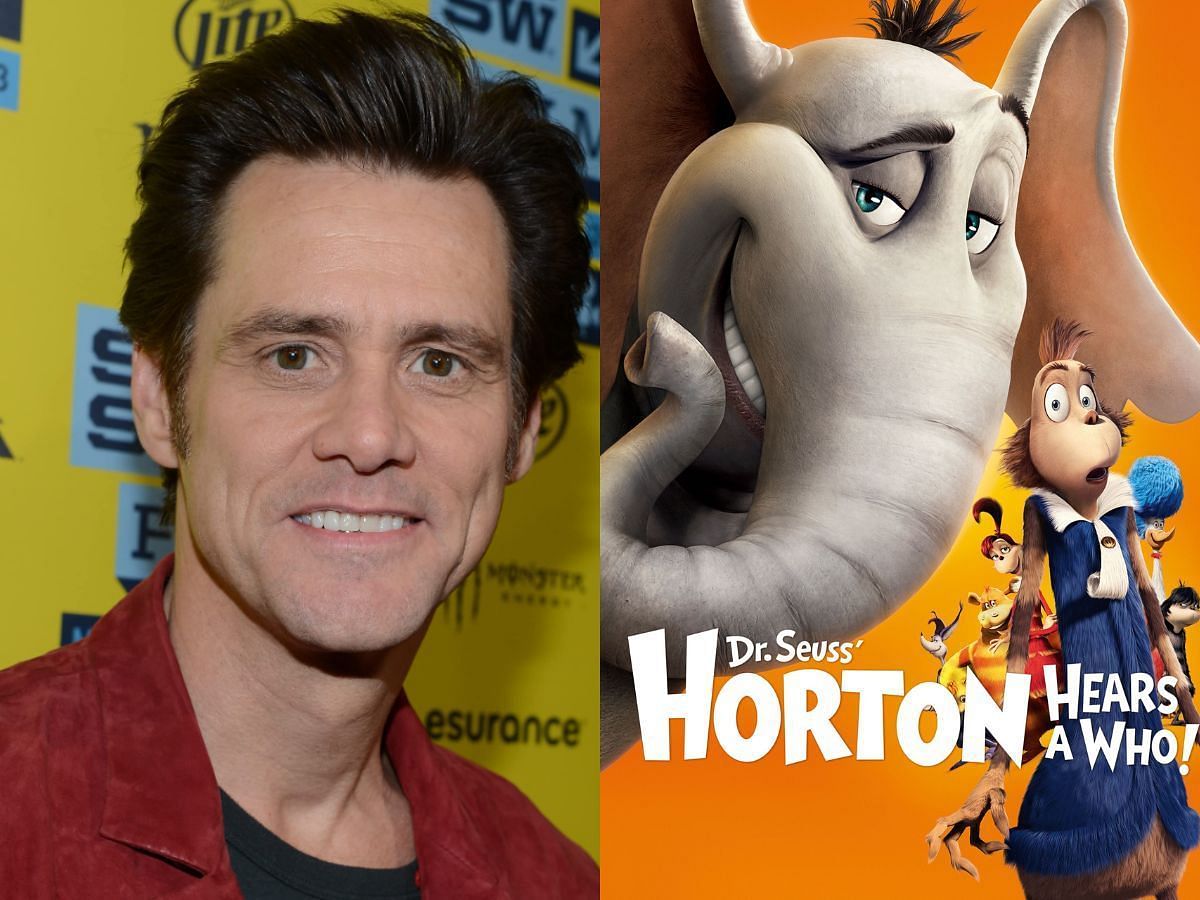 Jim Carrey and Horton from Horton Hears a Who! (Images via Getty/20th Century Fox)