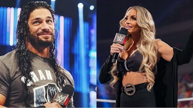Trish Stratus reacts to rare private image of young Roman Reigns with her cutout