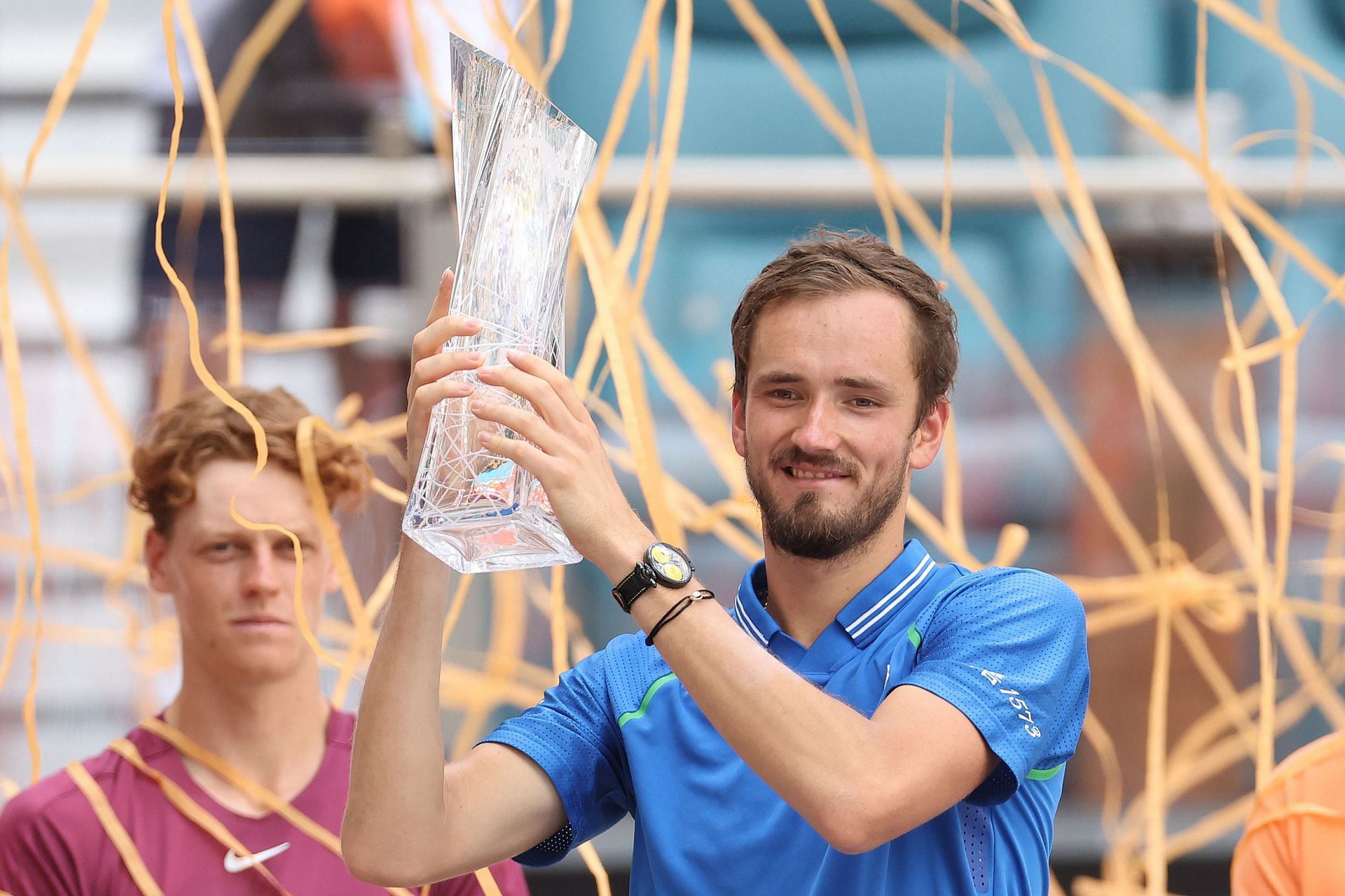 Daniil Medvedev at the 2023 Miami Open.