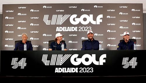 Team Ripper, Matt Jones, Cameron Smith, Marc Leishman, and Jed Morgan ahead of Liv Golf Adelaide