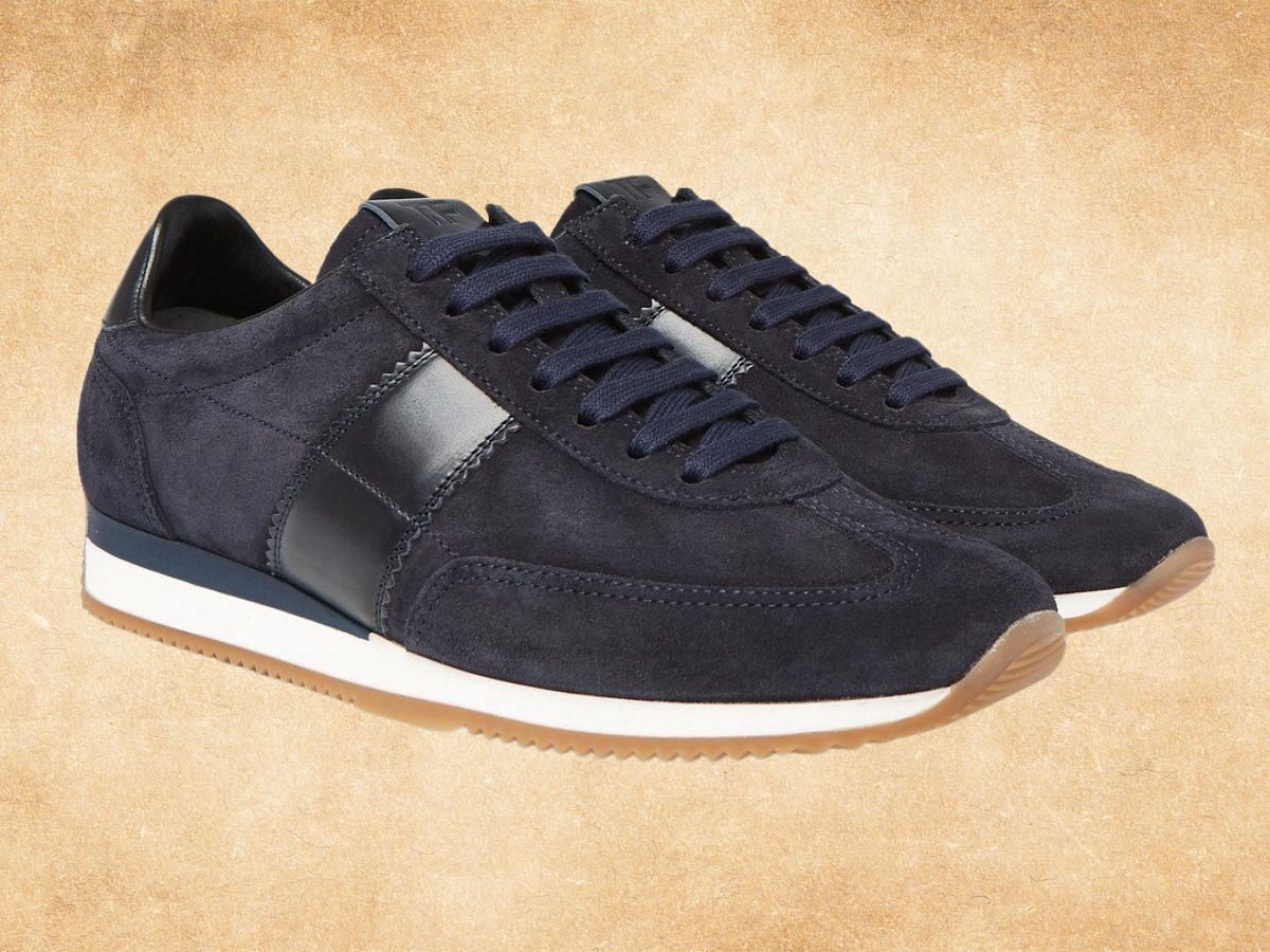 Leather-Trimmed Suede Trainers (Image via Tom Ford)