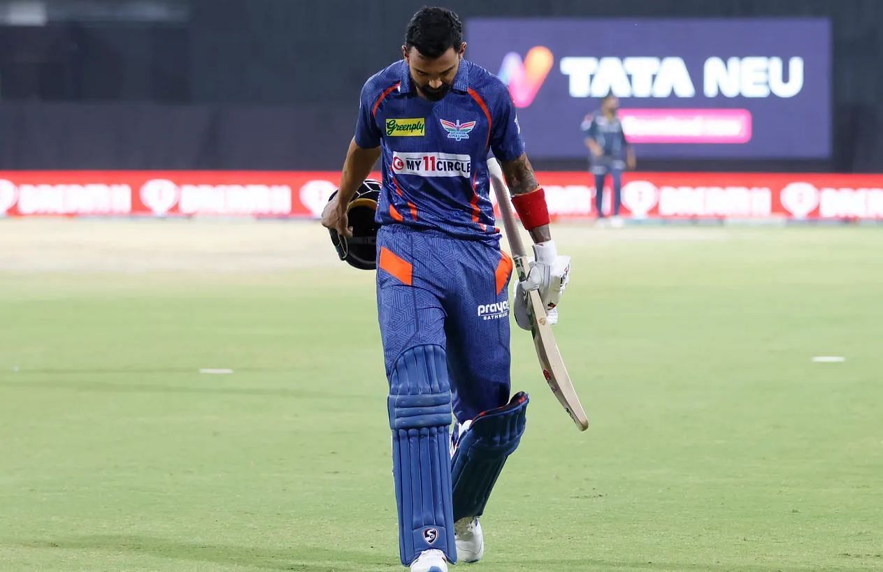 KL Rahul walked back disconsolate as LSG botched yet another winning situation