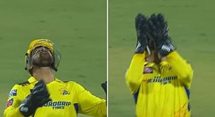 [Watch] MS Dhoni defies age with sky-high catches to dismiss RCB's Glenn Maxwell & Faf du Plessis