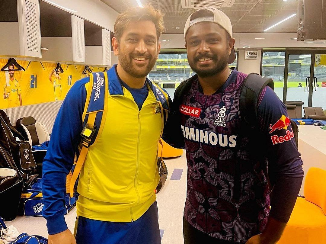 MS Dhoni and Sanju Samson. (PC: Instagram) 