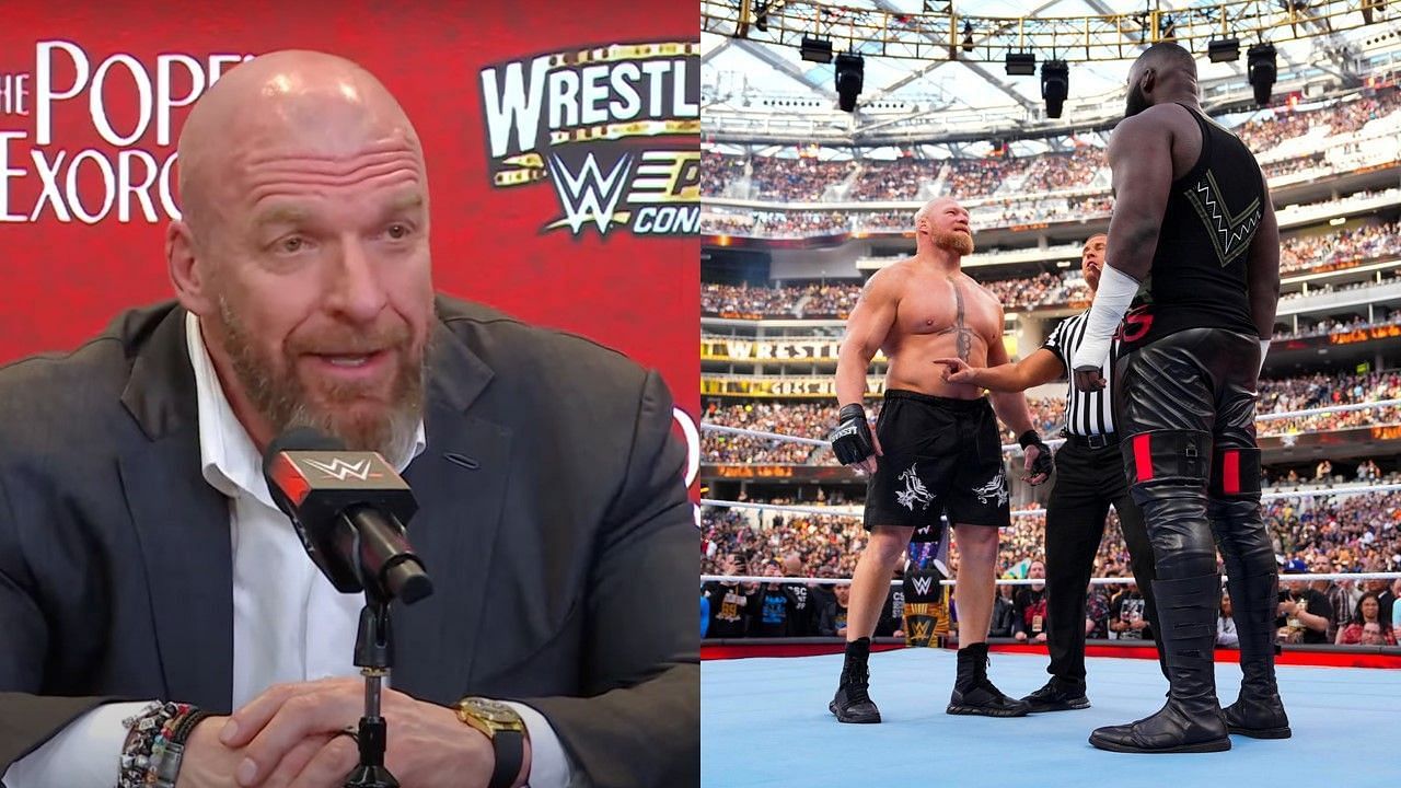 Triple H spoke highly of the Brock Lesnar vs. Omos matchup