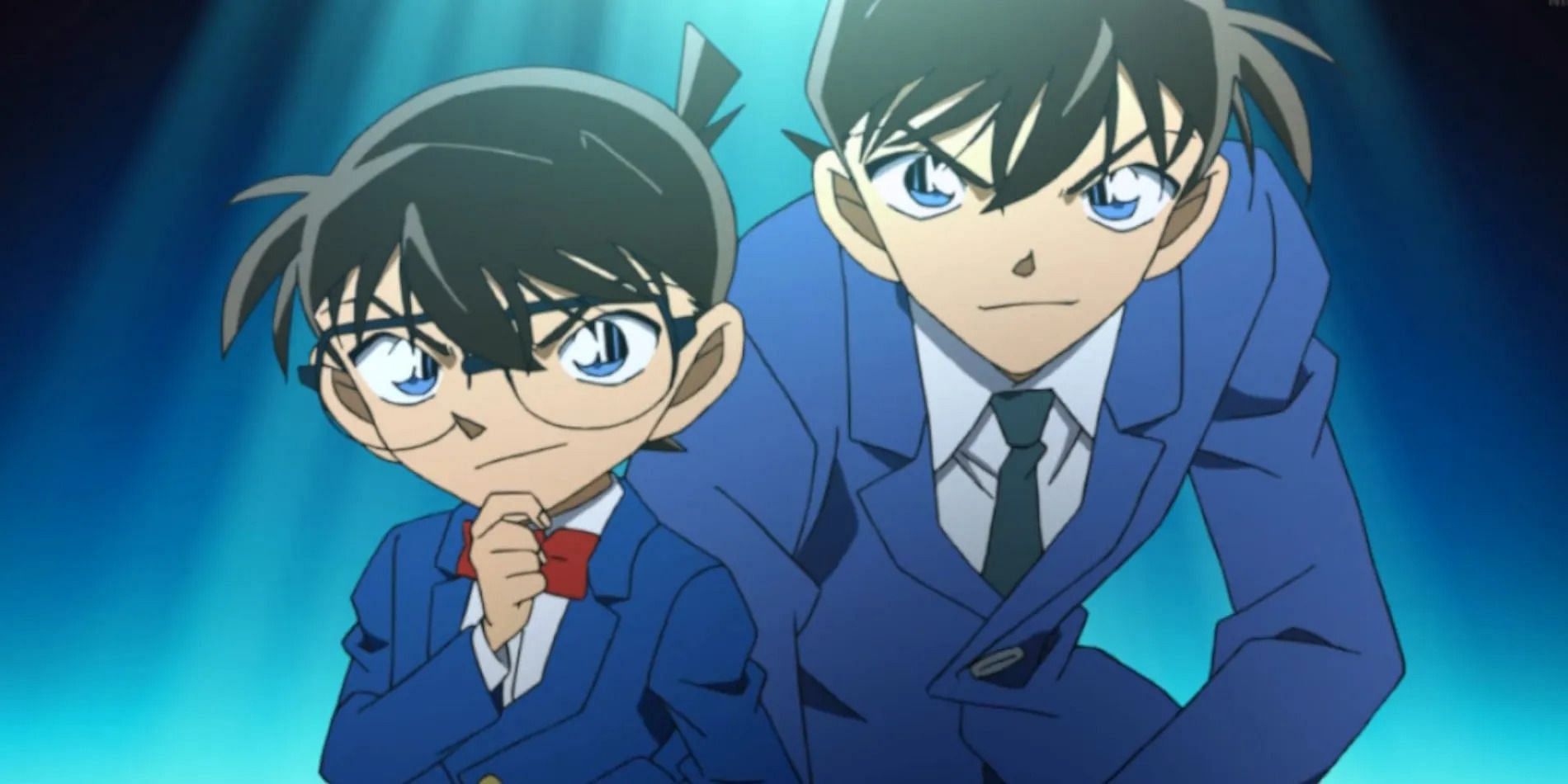 Conan and Shinichi as seen in Detective Conan (Image via TMS Entertainment)