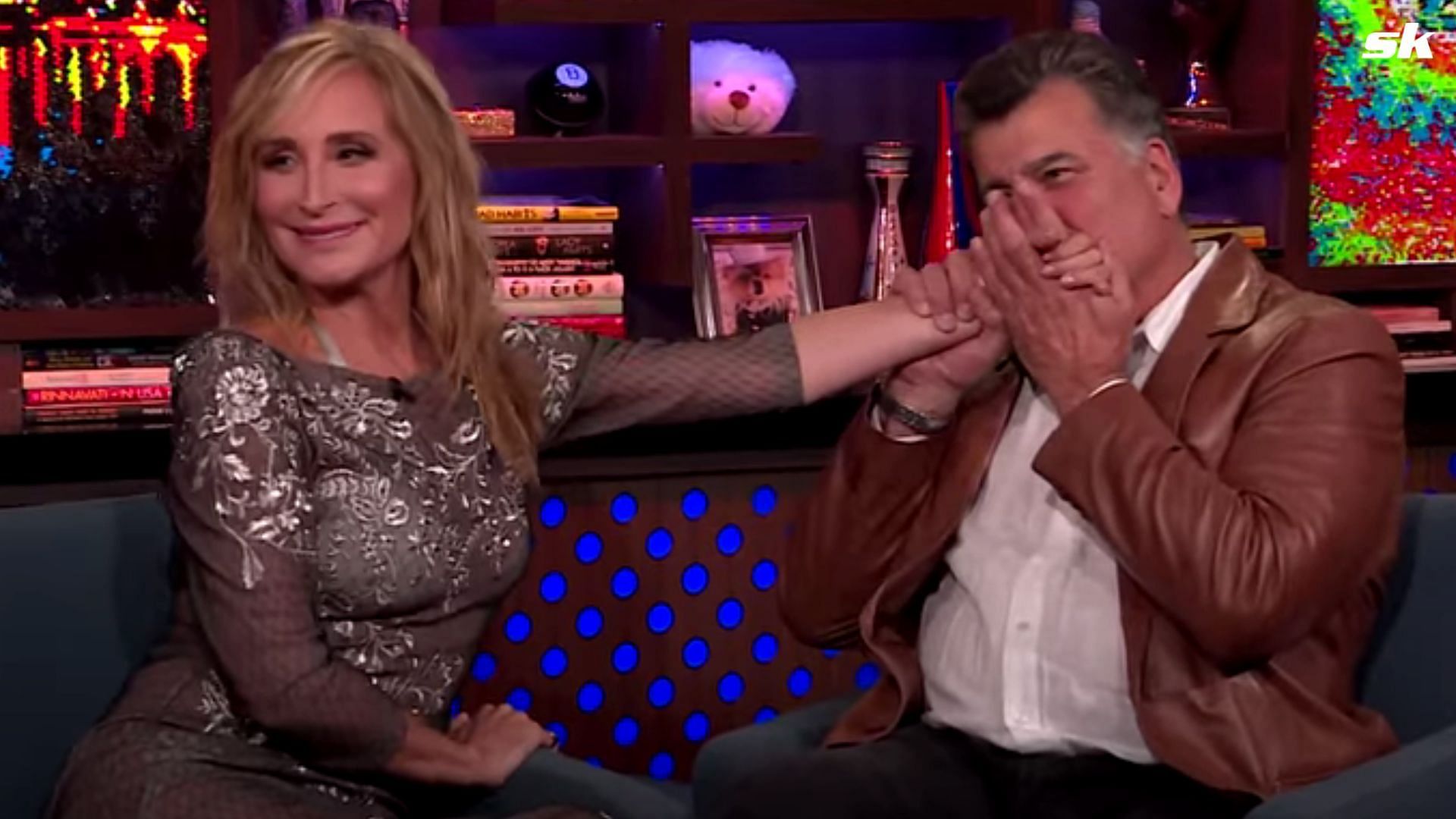 Sonja Morgan with former Mets star Keith Hernandez on Andy Cohen show. (Source: YouTube)