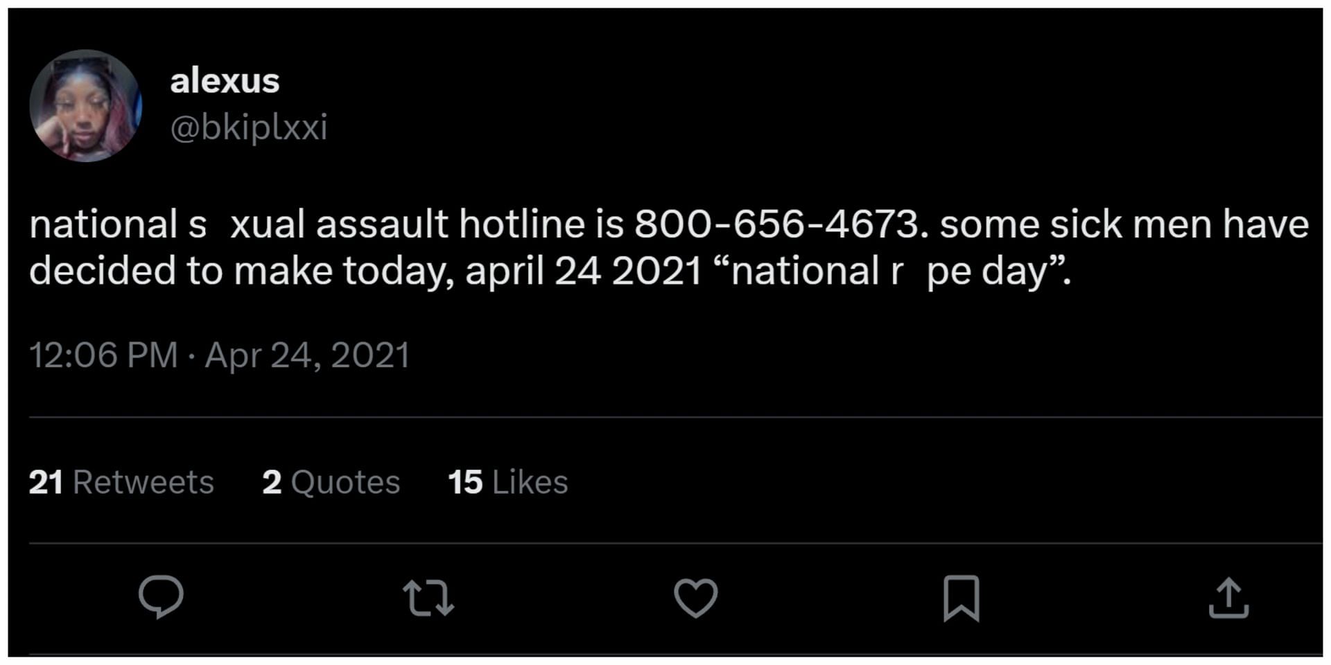 Users share the hotline to reach out for help (Image via Twitter/bkiplxxi)