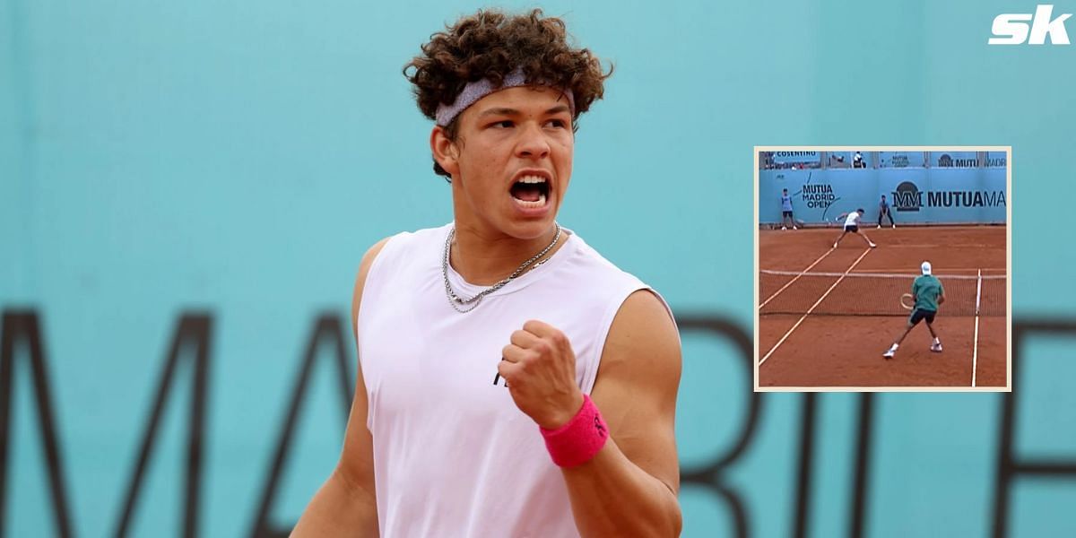 Ben Shelton produces a stunning winner at the Madrid Open.