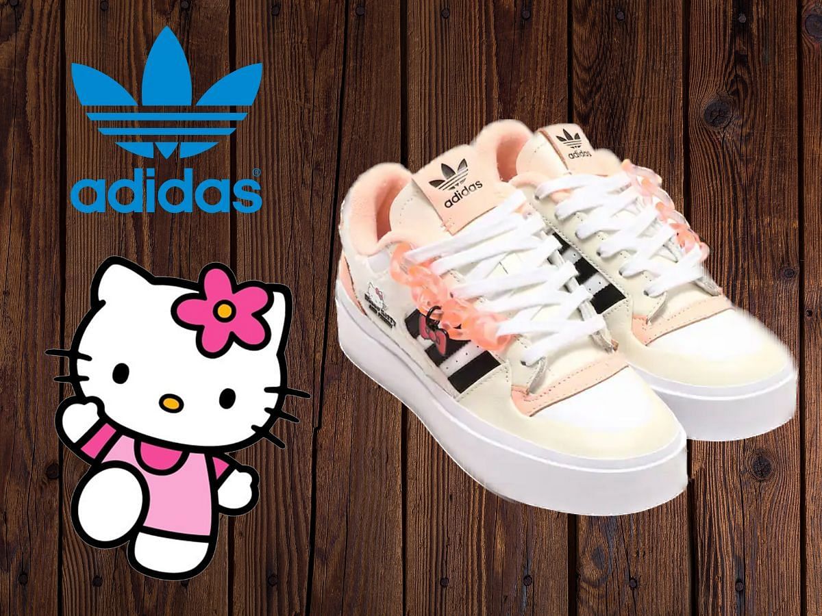 Hello Kitty x Adidas Forum Bonega shoes (Image via Sportskeeda)