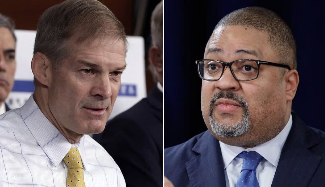 Jim Jordan has been sued by Manhattan DA Alvin Bragg, (Image via @leslibless/Twitter)