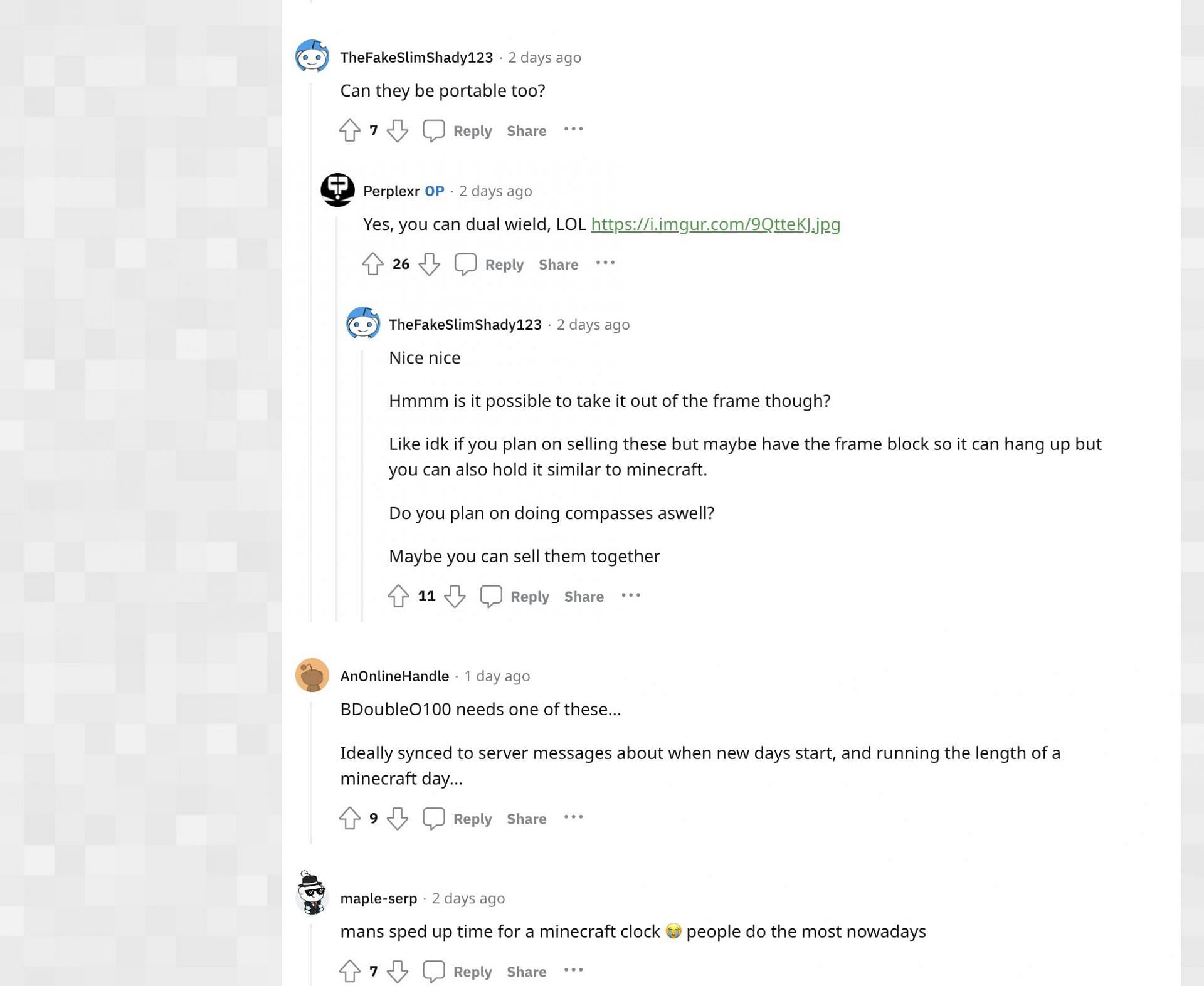 The comments loved the post and gave it a lot of positive attention (Image via u/Perplexr on Reddit)
