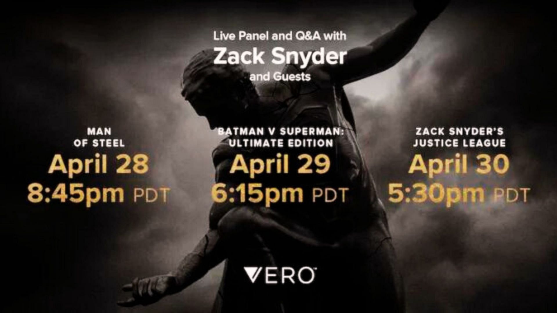Join the celebration of Zack Snyder&#039;s DC films with live Q&amp;A panels and exclusive merch at the Full Circle event (Image via Zack Snyder&#039;s Vero)