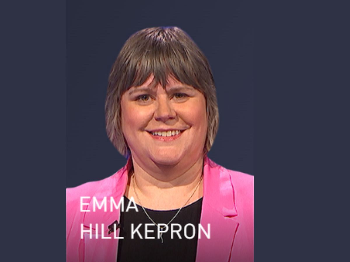 Emma Hill Kepron: Tonight&#039;s winner (Image via Jeopardy)
