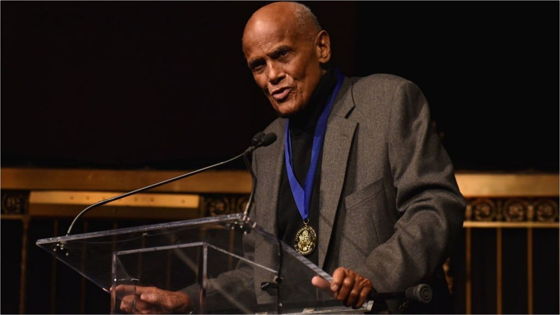 Harry Belafonte earned a lot from her career in the entertainment industry (Image via Bryan Bedder/Getty Images)