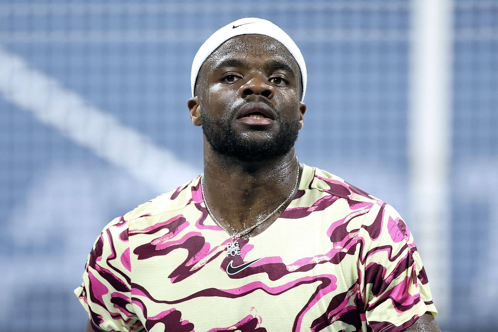 Frances Tiafoe pictured at the 2023 Miami Open - Day 7.