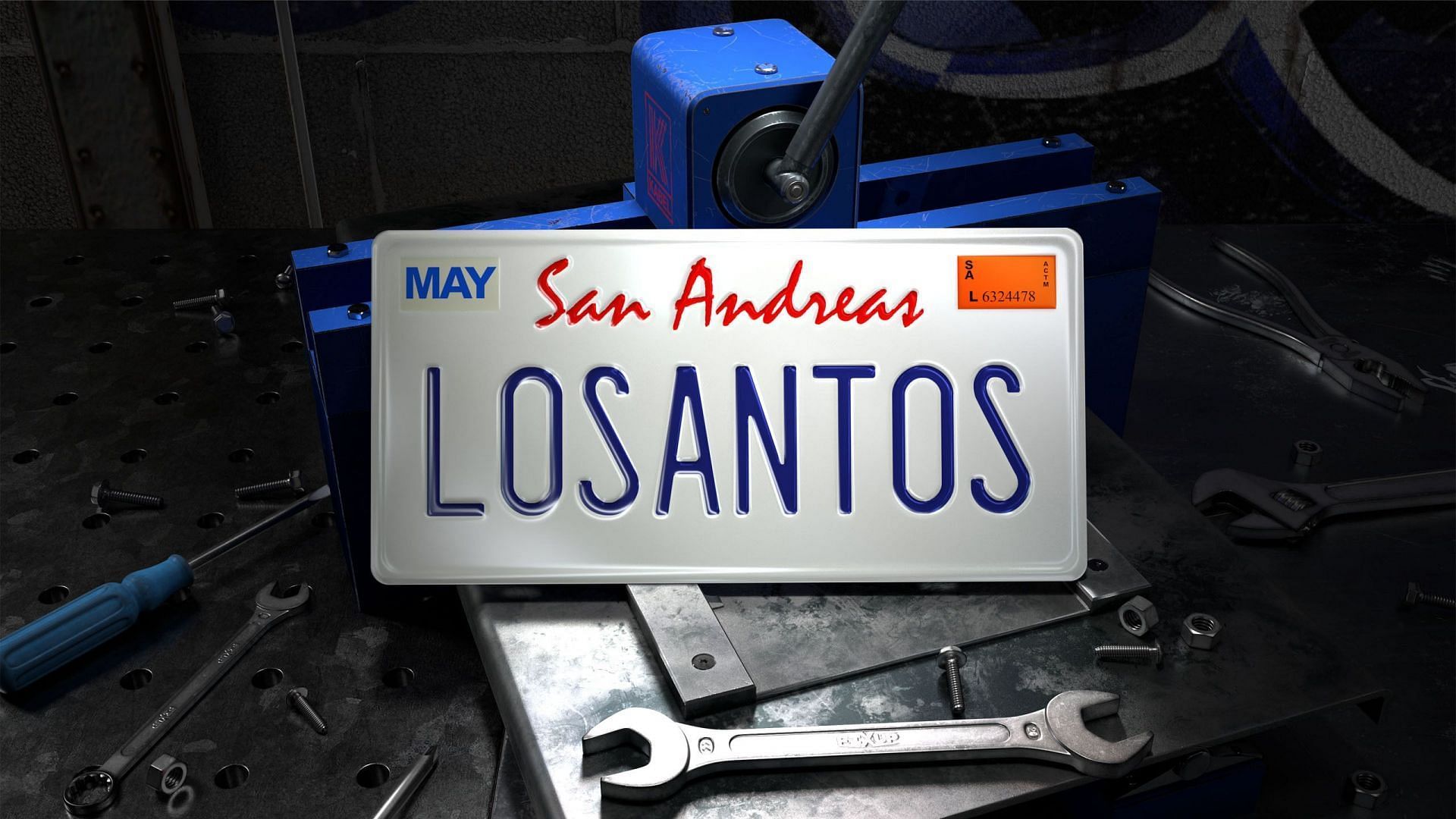 The License Plate Creator will release on April 20, 2023 (Image via Rockstar Games)