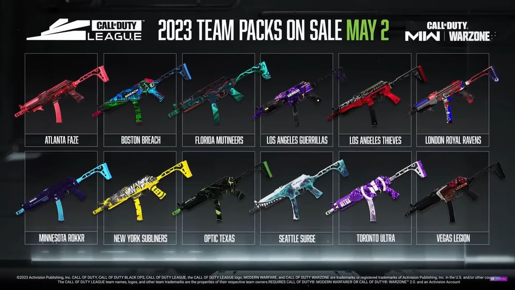 Modern Warfare 2 and Warzone 2 guide How to get the CDL Team Pack blueprints of Vaznev9K