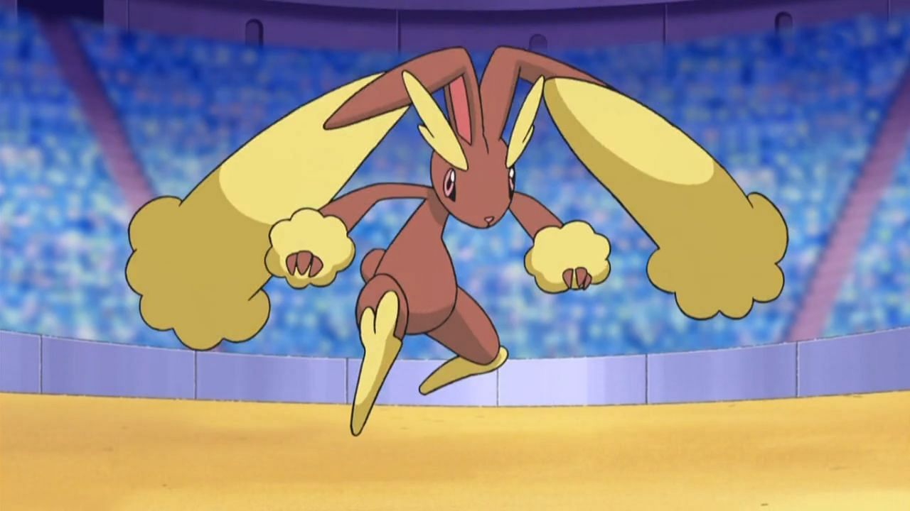 Lopunny as it appears in the anime (Image via The Pokemon Company)