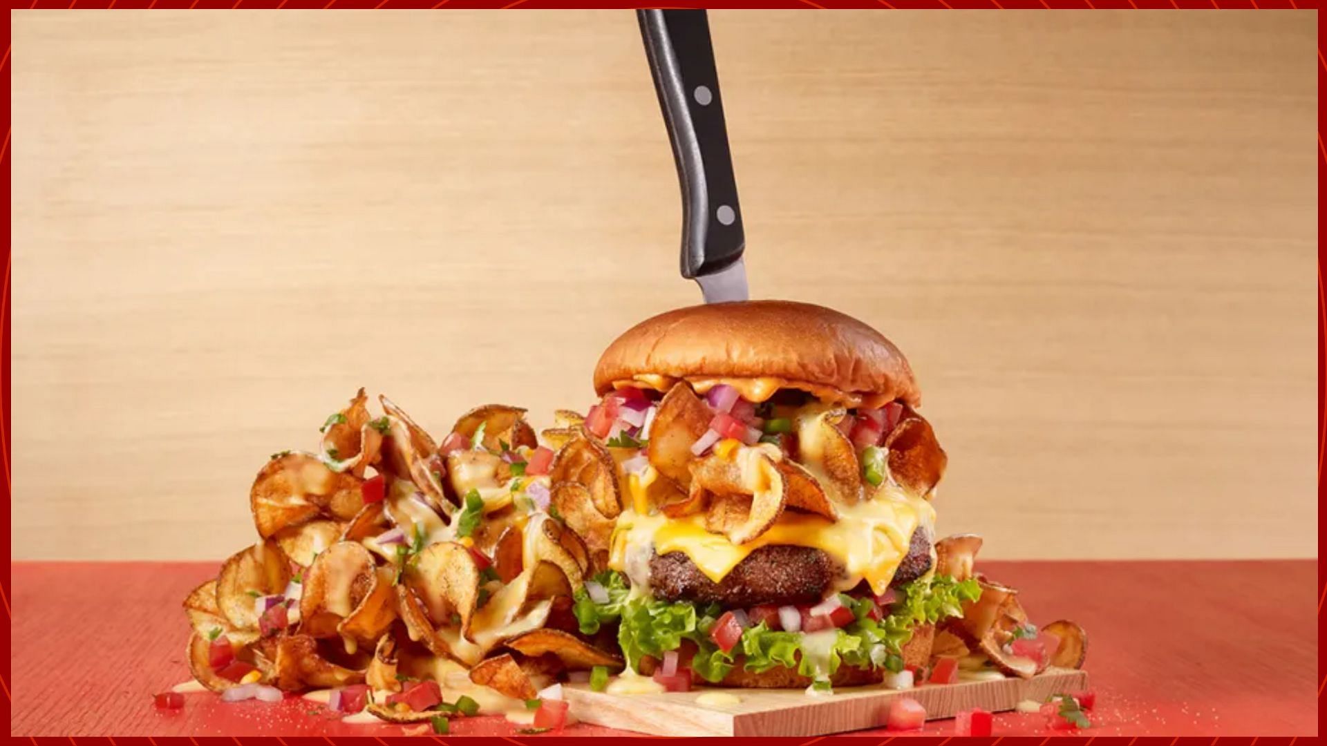 Introducing new range of TGI Fridays Big AF Burgers! (Image via TGI Fridays)