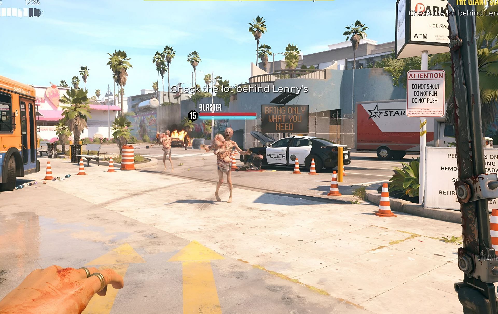 Defeating Bursters in Dead Island 2 (Image via Dead Island 2)