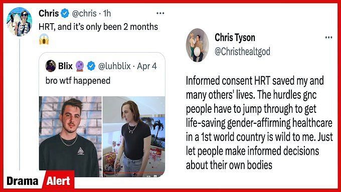 Chris Tyson of MrBeast Fame Opens Up About Hormone Replacement Therapy