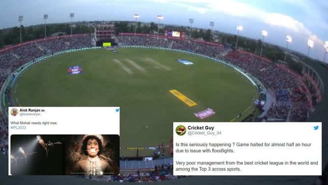 "Glad it is not getting World Cup games" - Furious fans slam PCA Stadium in Mohali for floodlight failure during PBKS vs KKR, IPL 2023