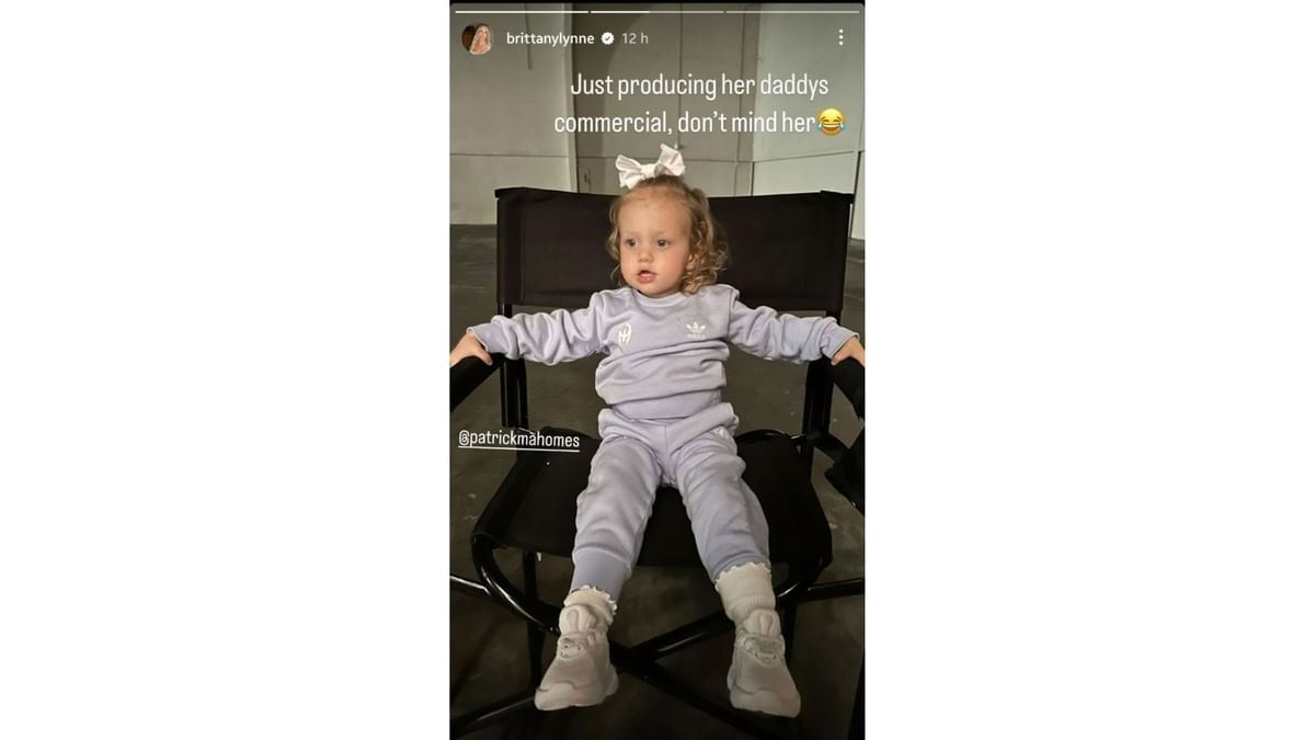 Patrick Mahomes' daughter Sterling steals the show on his commercial