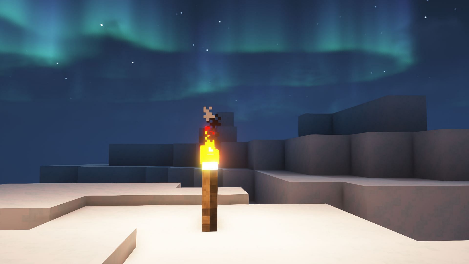 Torch is the best light source to use in Minecraft (Image via Mojang)