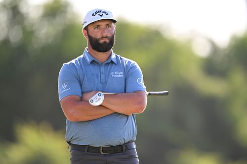 Jon Rahm during the second round of the Mexico Open at Vidanta