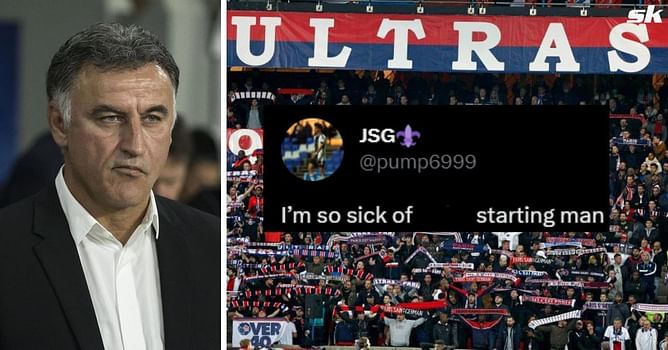 "Not watching", "Are you f***ing serious?" - PSG fans furious with Christophe Galtier as 26-year-old star starts against Angers