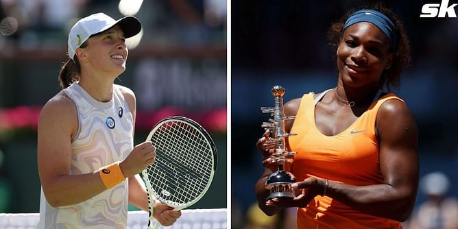 Iga Swiatek racks up second-most WTA 1000 wins on clay after Serena Williams since 2009