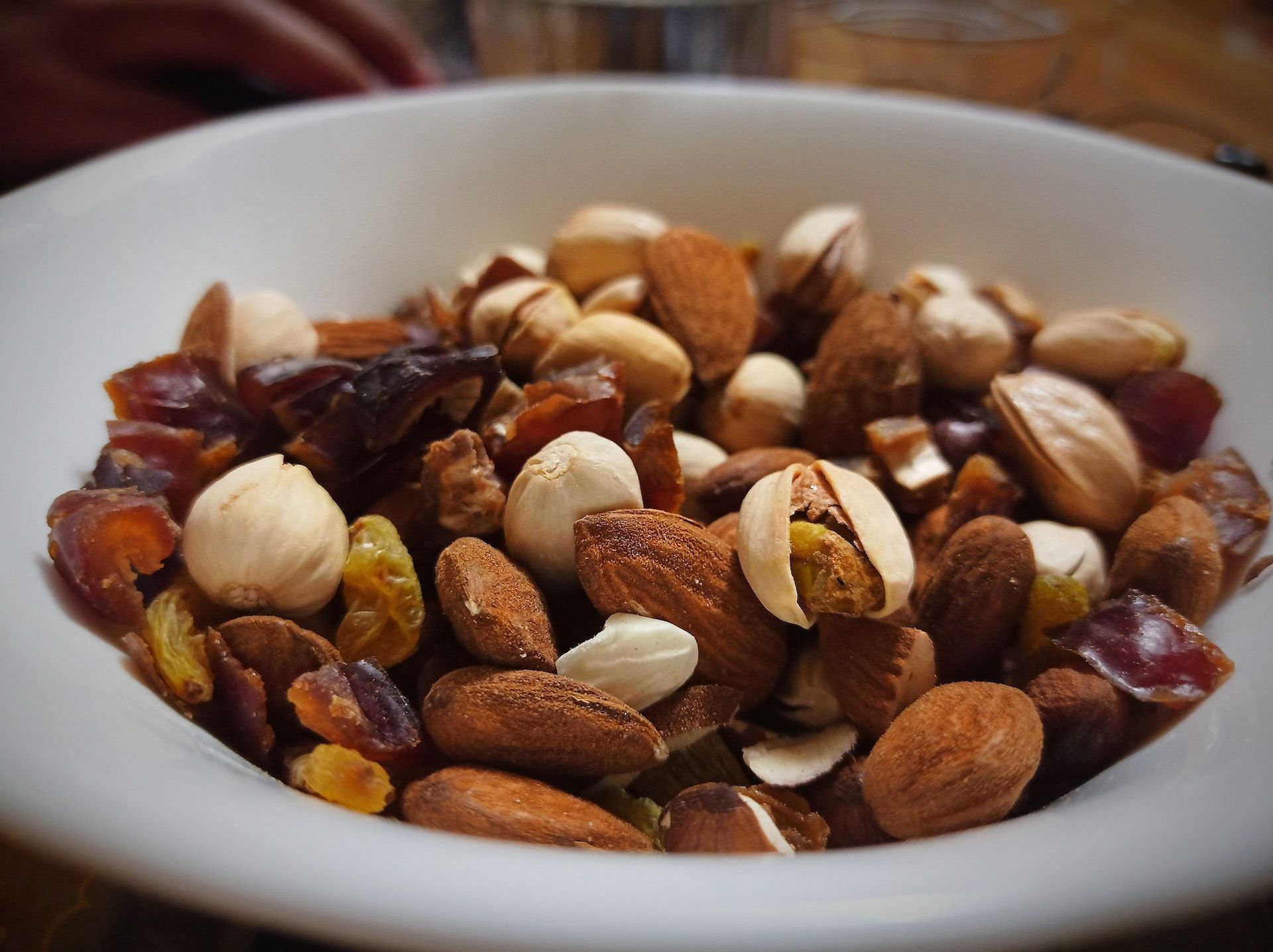 Trail mix combines nuts, dried fruits and seeds. (Photo via Pexels/Farheen)