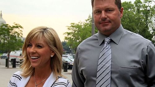 Baseball pitching star Roger Clemens and his wife Debbie. (Photo by Mark Wilson/Getty Images)