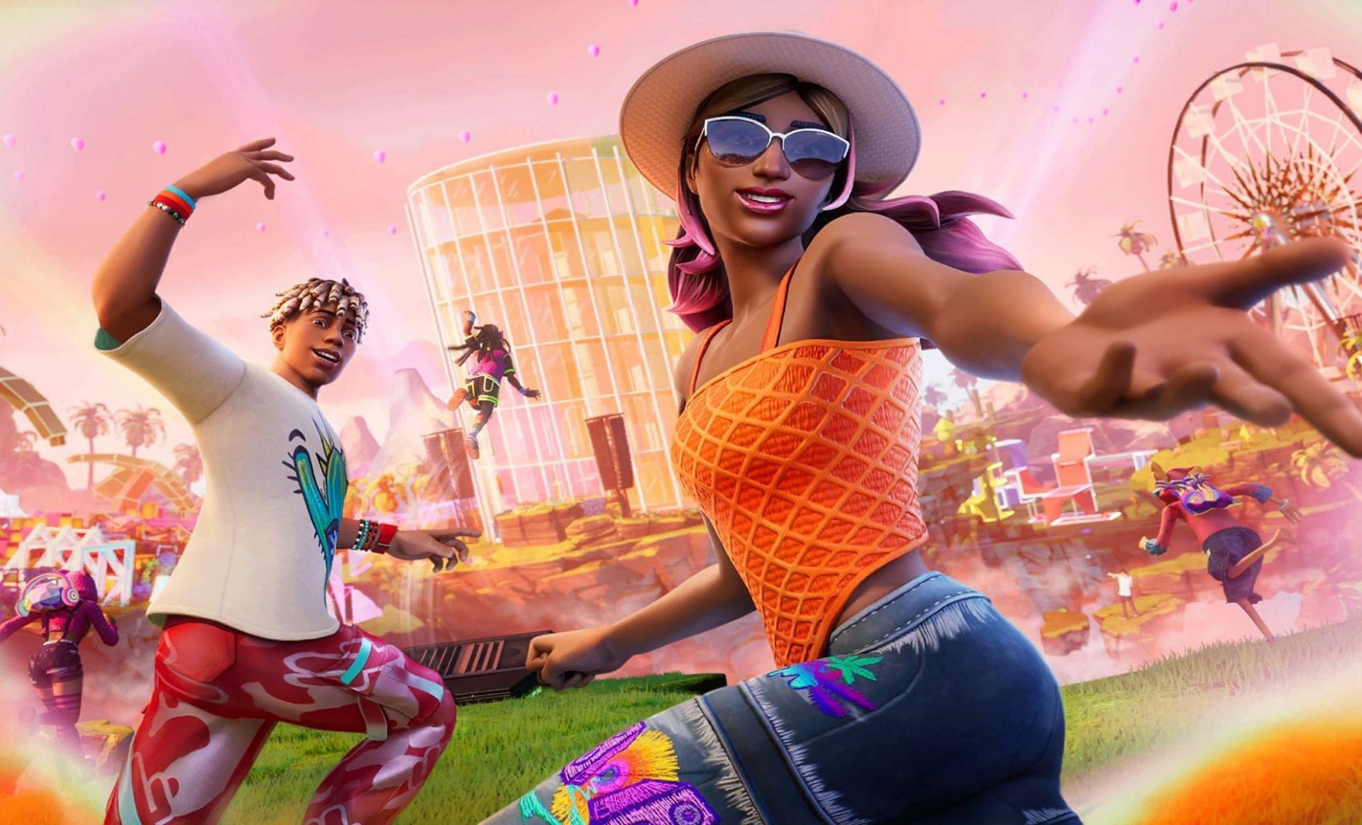 The new Coachella Fortnite skins (Image via HYPEX on Twitter)