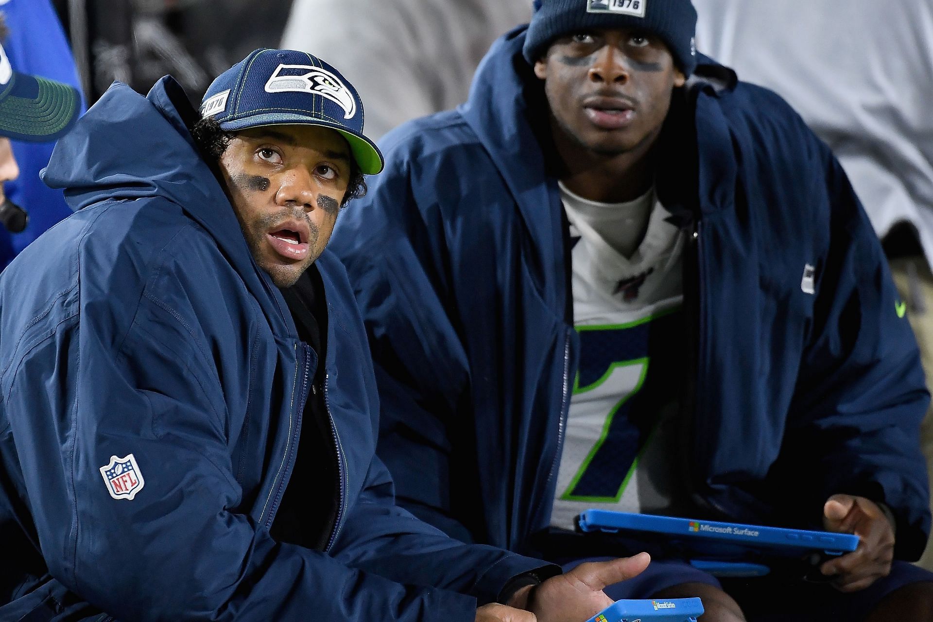 Russell Wilson and Geno Smith