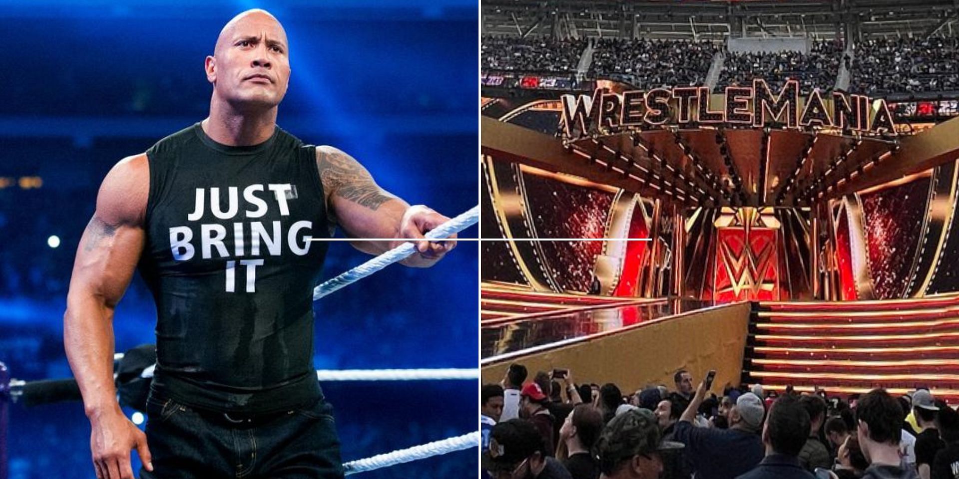 The Rock sent a message to WWE stars