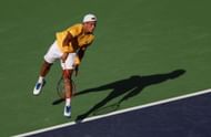 Sebastian Baez at the 2023 BNP Paribas Open.