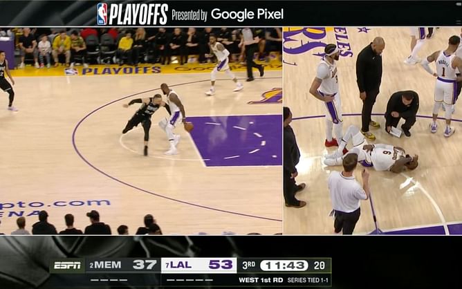 "Jordan never had guys punching him in the nuts" - Fans react as Dillon Brooks gets ejected after swiping at LeBron James in Game 3