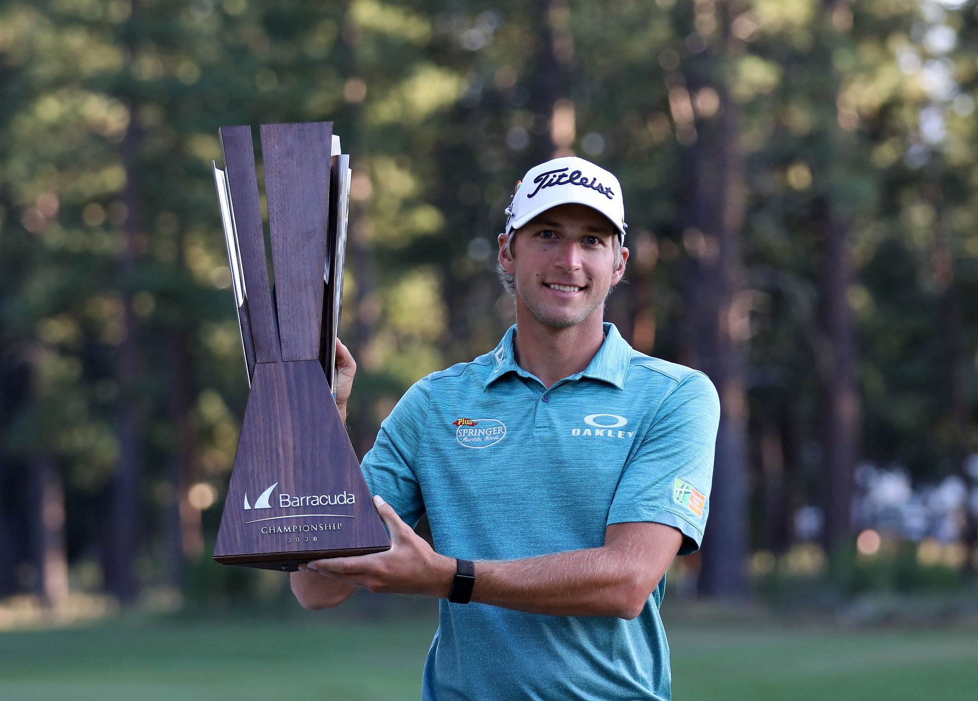 Richy Werenski holding his trophy as winner of the 2021 Barracuda Championship (Image via Getty).