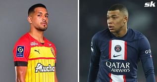 Kylian Mbappe caught staring at Facundo Medina after defender claimed he would put PSG superstar in ambulance if he went past him, image goes viral