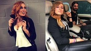 Which current AEW star did WWE's Becky Lynch have a crush on before marrying Seth Rollins?