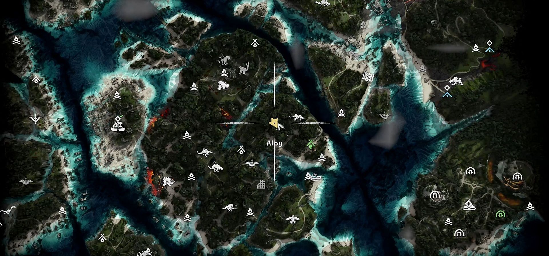 Green Raptor location (Image via Guerrilla Games)