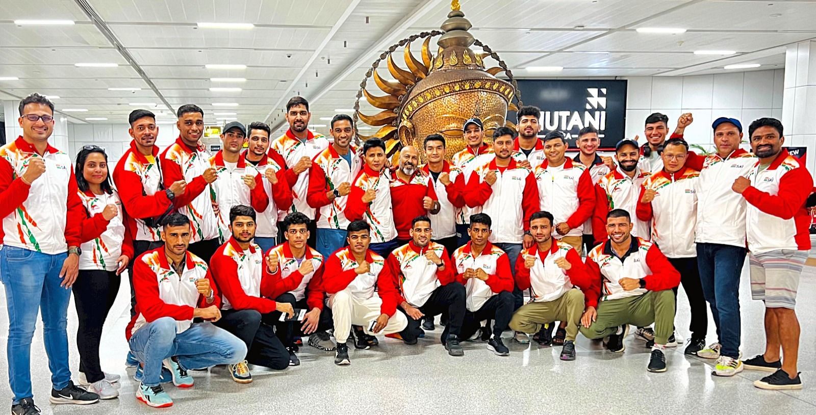 Members of the national boxing team. Photo credit: BFI